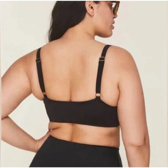 NWT Andie Swim The Belmar Bikini Top In Black Size Small - Picture 2 of 7